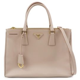 Prada Galliera de piel Saffiano con aplique Large