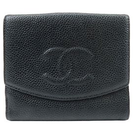 Chanel Vintage Timeless Bifold Caviar Compact