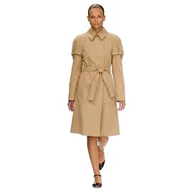 Gabardina Fendi x Karl Lagerfeld Primavera 2006 con Mangas Abullonadas