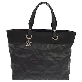 Chanel Biarritz Quilted Coated Canvas Small