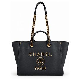 Chanel Deauville Bolso Tote de Piel Caviar