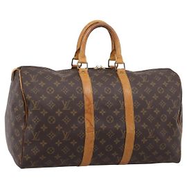 LOUIS VUITTON Monogram Keepall 45 Boston Bag M41428 LV Auth bs37277