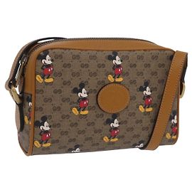 Bolsa GUCCI Micro GG Supreme Colaboração Disney PVC Outlet 602536 Auth 204739M