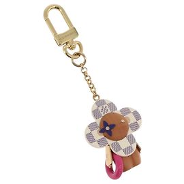 LOUIS VUITTON Damier Azur Vivienne By The Pool Bag Charm M01168 LV Auth ar14317M