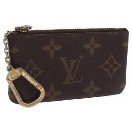 LOUIS VUITTON Monogram Pochette Cles Coin Purse M62650 LV Auth 206139
