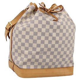 LOUIS VUITTON Damier Azur Noe Shoulder Bag N42222 LV Auth 205948V