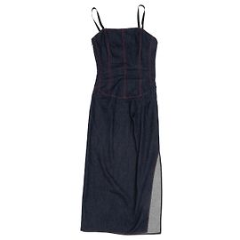Ärmelloses Denimkleid Carolina Herrera Dark Wash Größe US 0