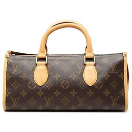 Bolsa de mão Louis Vuitton Monogram Popincourt Castanha