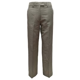 Pantaloni Miu Miu in misto mohair e lana vergine, kaki, taglia IT 36
