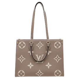 Louis Vuitton Una borsa tote che esibisce un'armonia bicolore sensuale, offrendo una texture lussuosa e un'atmosfera sofisticata. La sua dimensione MM con un ampio spazio di archiviazione offre un'eccezionale praticità, e il manico superiore lungo