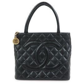 Chanel Medallion Quilted Caviar