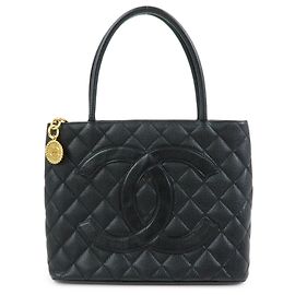 Chanel Medallion Quilted Caviar