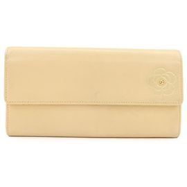 Chanel Camellia Flap Leather Long