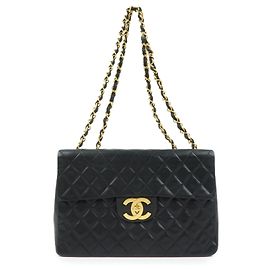 Chanel Vintage Timeless CC Flap Quilted Lambskin Large