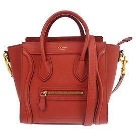 Céline Celine Luggage Grainy Leather Nano