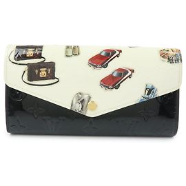 Louis Vuitton Sarah Wallet NM Limited Edition Stickers Monogram Vernis
