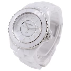 Chanel J12 Quartz Ceramica e Acciaio Inossidabile con Indici in Diamanti 33