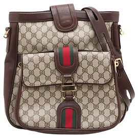 Gucci Sherry bamboo Canvas Large