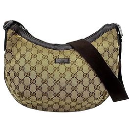Gucci Hobo-Tasche aus Monogramm-Canvas