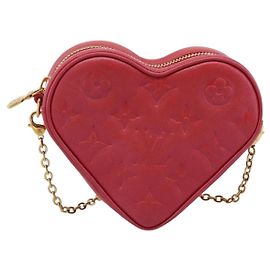 Louis Vuitton Coeur Heart on Chain Monogram Embossed Lambskin