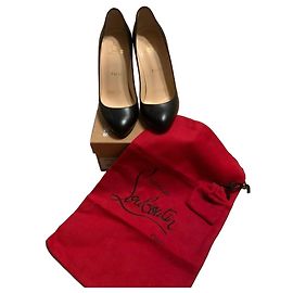 Décolleté Christian Louboutin Dorissima 100 Shiny Calf in pelle nera