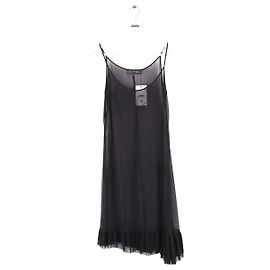 Vestido de seda preto Isabel Marant