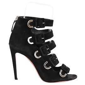 Décolleté Aquazzura in camoscio nero Taglia 38