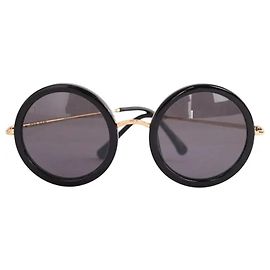 Gafas de sol negras de plástico The Row