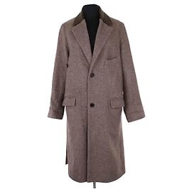 Zadig & Voltaire Mad chine brown wool coat