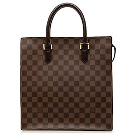 Bolso Tote Louis Vuitton Damier Ebene Venice Sac Plat Marrón