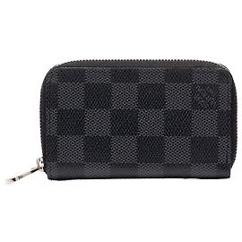 Porta-moedas Zippy Louis Vuitton Damier Graphite Preto