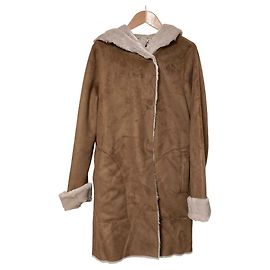 Autre Marque Cappotto con cappuccio in faux shearling BEAUTY&YOUTH UNITED ARROWS