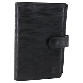 LOUIS VUITTON Epi Agenda PM Capa para agenda diária preta R20092 LV