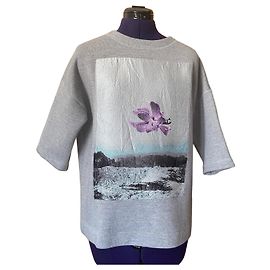 Sweatshirt Christian Dior em lã com motivo de orquídea