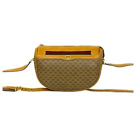 Bolso de hombro/Bolso pequeño Gucci Vintage Sherry Line Micro GG de cuero