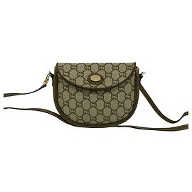 Gucci Vintage Schultertasche/Pouch aus braunem Leder