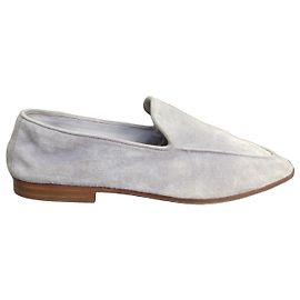 Autre Marque Andrea Ventura Loafer aus grauem Wildleder