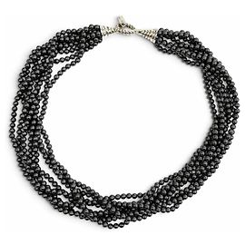 Autre Marque Colar Tiffany & Co. 925 Hematite de 8 fios