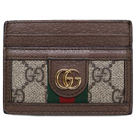 Gucci Ophidia GG Supreme Brown Card Case