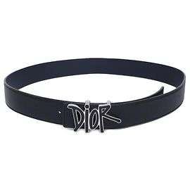 Cinto Reversível de Couro Christian Dior DIOR x Shawn Stussy