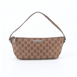 Bolso de mano mini pouch Gucci GG Canvas