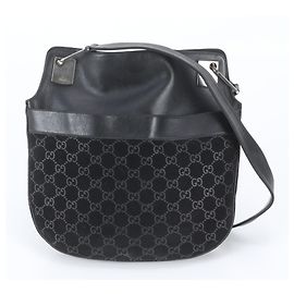 Borsa a tracolla Gucci GG in pelle scamosciata