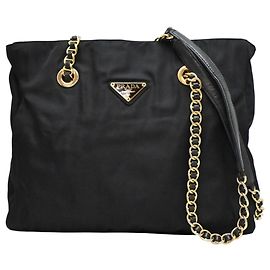 Prada Schultertasche mit Kette