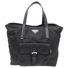 Prada Women's Black Nylon Tote Bag