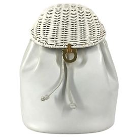 Salvatore Ferragamo Vintage Gancini Logo Backpack