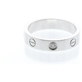 Cartier Mini Love Ring mit Diamant in 18K Weißgold