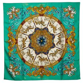 Hermès Carré 90 Luna Park Amusement Scarf