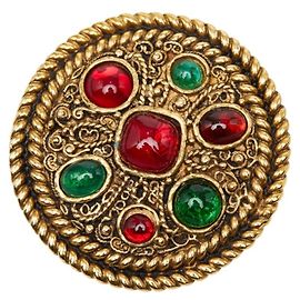 Broche Chanel chapado en oro
