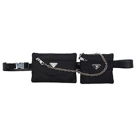 Bolso cinturón Prada en Tessuto negro