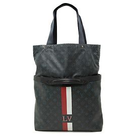 Sac Ultralight Louis Vuitton Black Monogram Cobalt Stripe